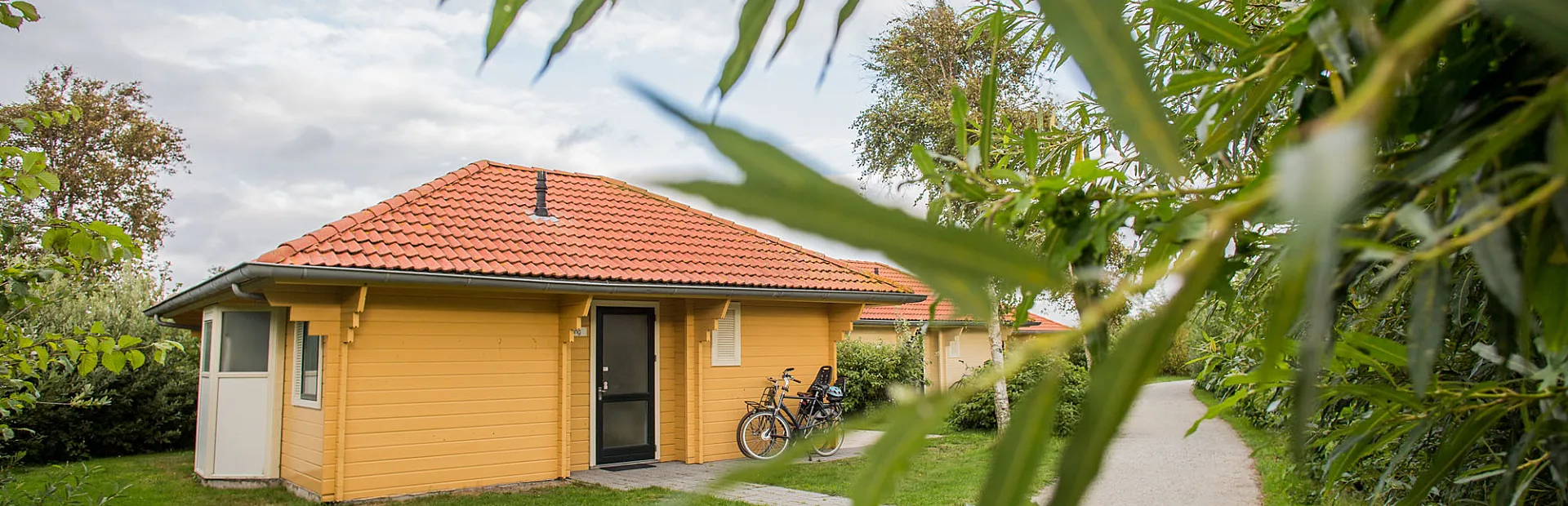 Ruime paden autovrij vakantiepark Tjermelân op Terschelling